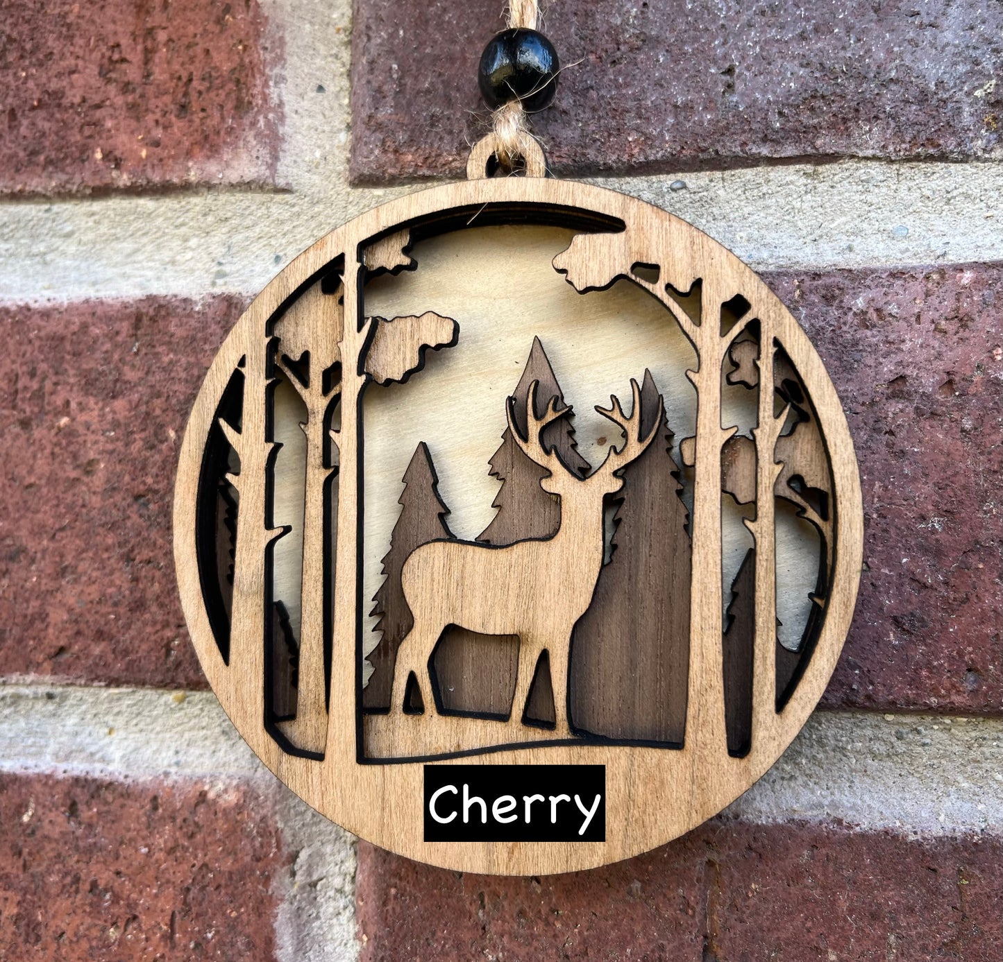 Layered Deer Ornament