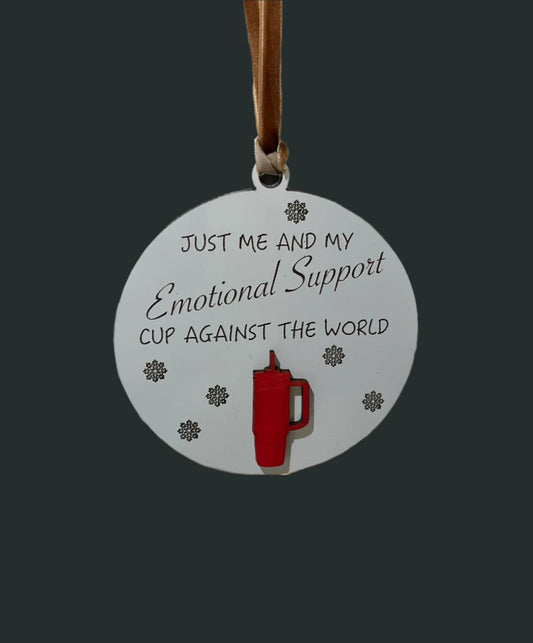 Emotional Support Cup Ornament